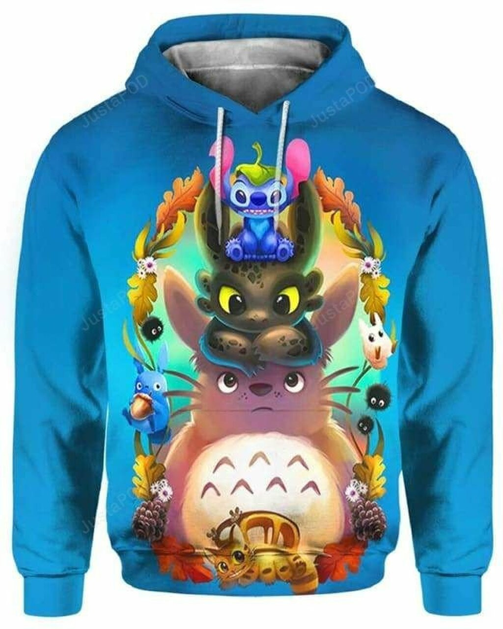 Totoro And Friends 3d All Over Print Hoodie
