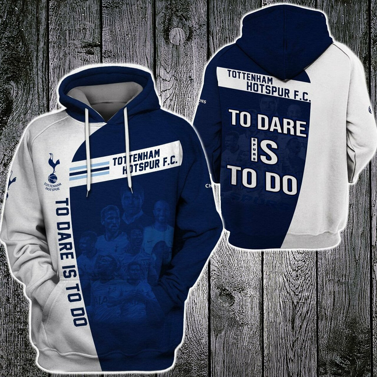 Tottenham Hotspur 3d All Over Print Hoodie