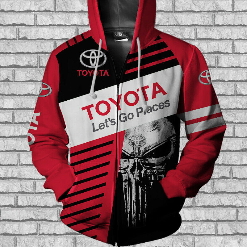 Toyot Corolla RAV4 EV Trucks Men's US 3D Zip Hoodie