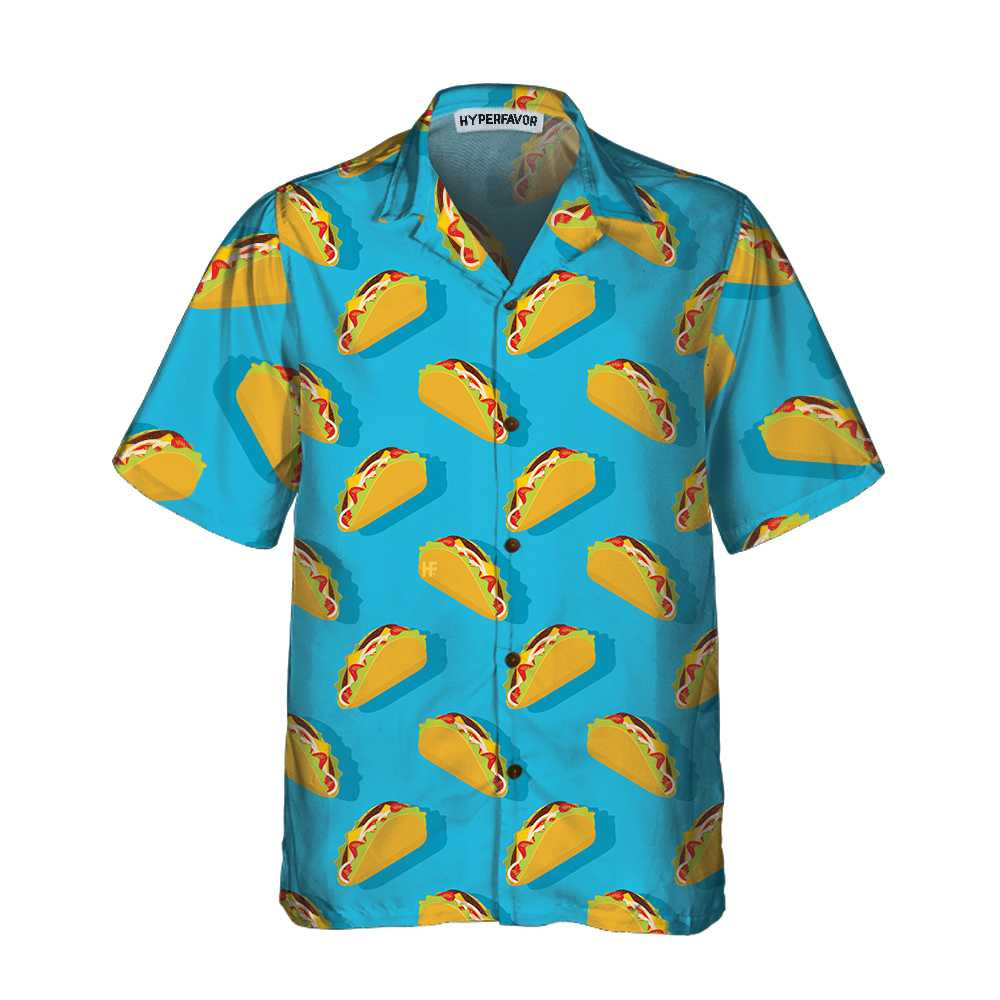 Traditional Mexican Food Taco Hawaiian Shirt Short Sleeve Taco Shirt For Men And Women Funny Taco Gift For Taco Lovers