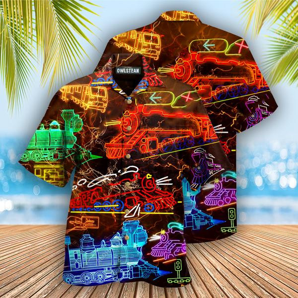 Train Life Is Better On A Train Edition - Hawaiian Shirt - Hawaiian Shirt For Men