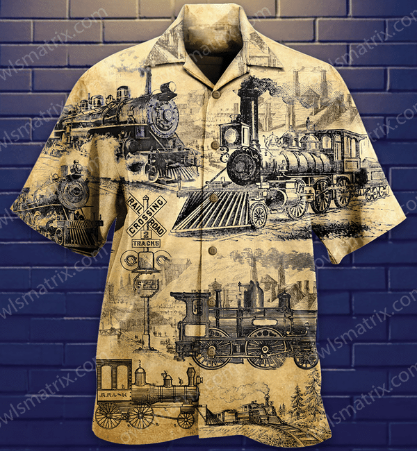 Trains On The Railway Love Life Limited - Hawaiian Shirt Hawaiian Shirt For Men