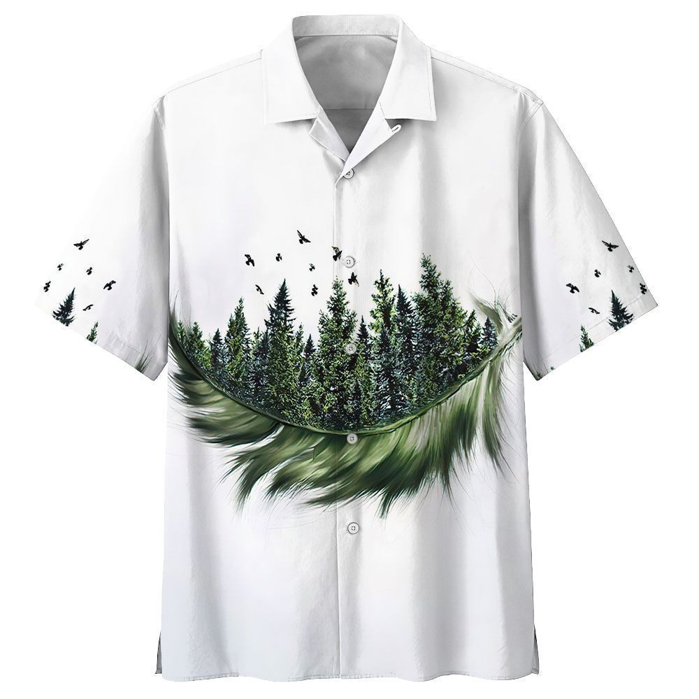 Tree Canoeing Aloha Hawaiian Shirt Colorful Short Sleeve Summer Beach Casual Shirt For Men And Women