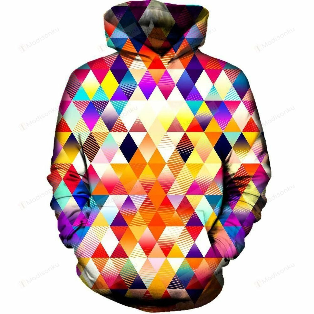 Triangles 3d All Over Printed Hoodie