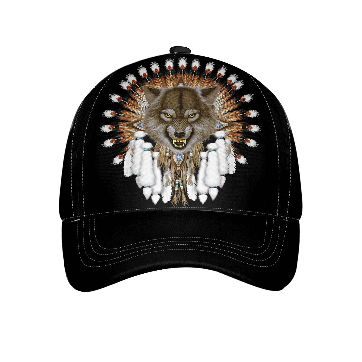 Tribal Angry Wolf Classic Cap Unisex Wolf Baseball Cap Wolf Themed Gifts Idea