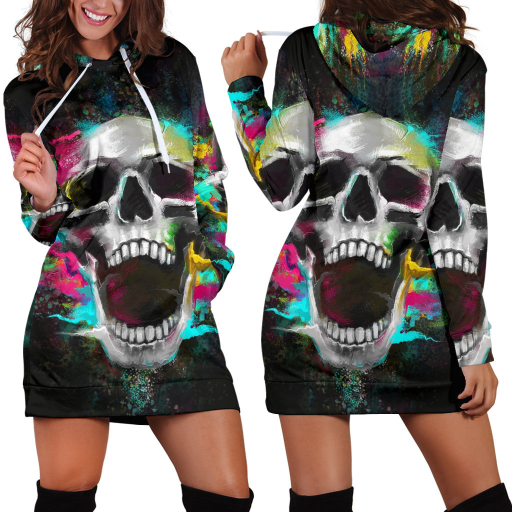 Tribal Scream Hoodie Dress 3d All Over Print For Women Hoodie