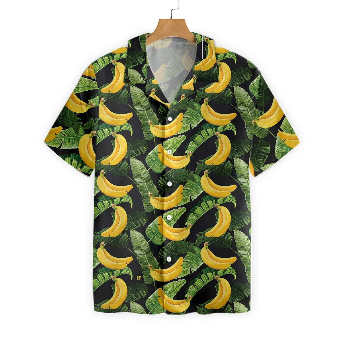 Tropical Banana Leaves And Banana Hawaiian Shirt