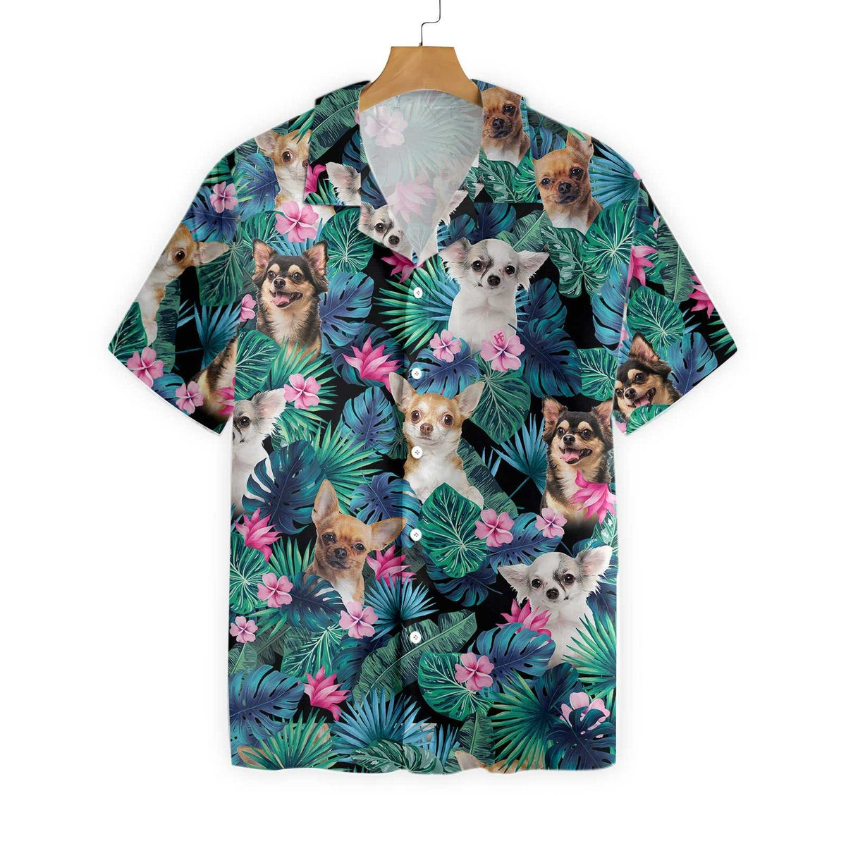 Tropical Chihuahua Dog Hawaiian Shirt