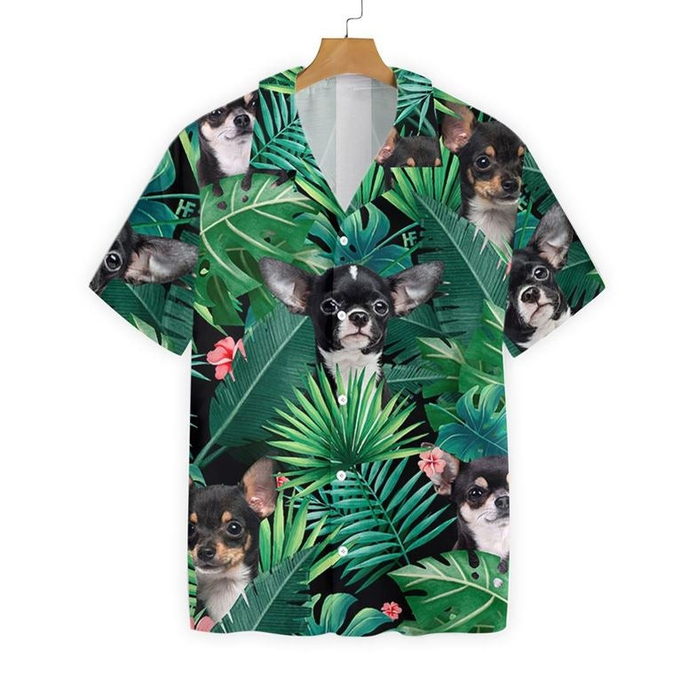 Tropical Chihuahua Hawaiian Shirt