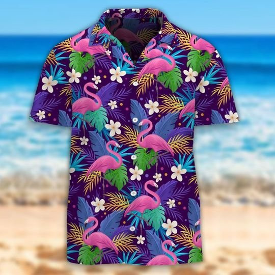 Tropical Flamingo Hawaiian Shirt Tropical Hawaiian Shirt For Men Women