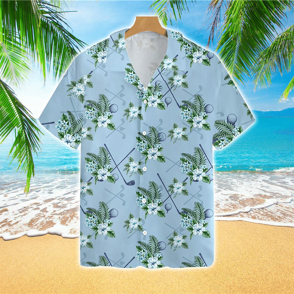 Tropical Golf Hawaiian Shirt Summer Aloha Shirt