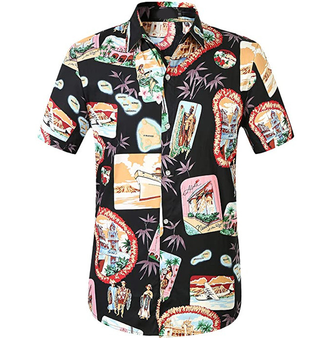 Tropical Hawaiian Shirt Aloha Shirt For Travel Lover Shirt For Men and Women