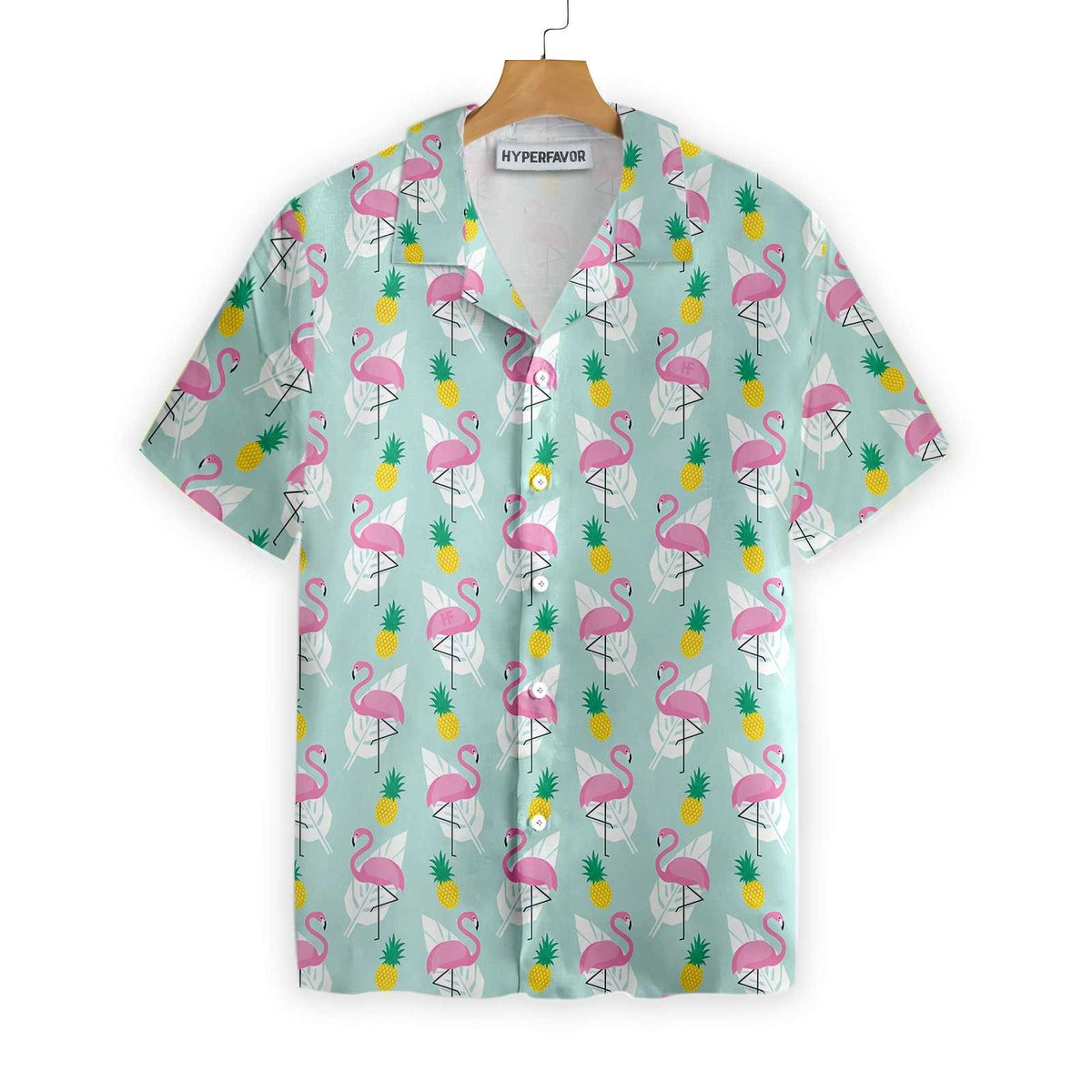 Tropical Pineapple Flamingo Shirt For Men Hawaiian Shirt