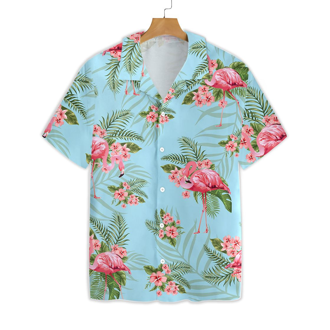 Tropical Workout Flamingo Hawaiian Shirt Tropical Never Skip Leg Day Hawaiian Shirt For Men Women