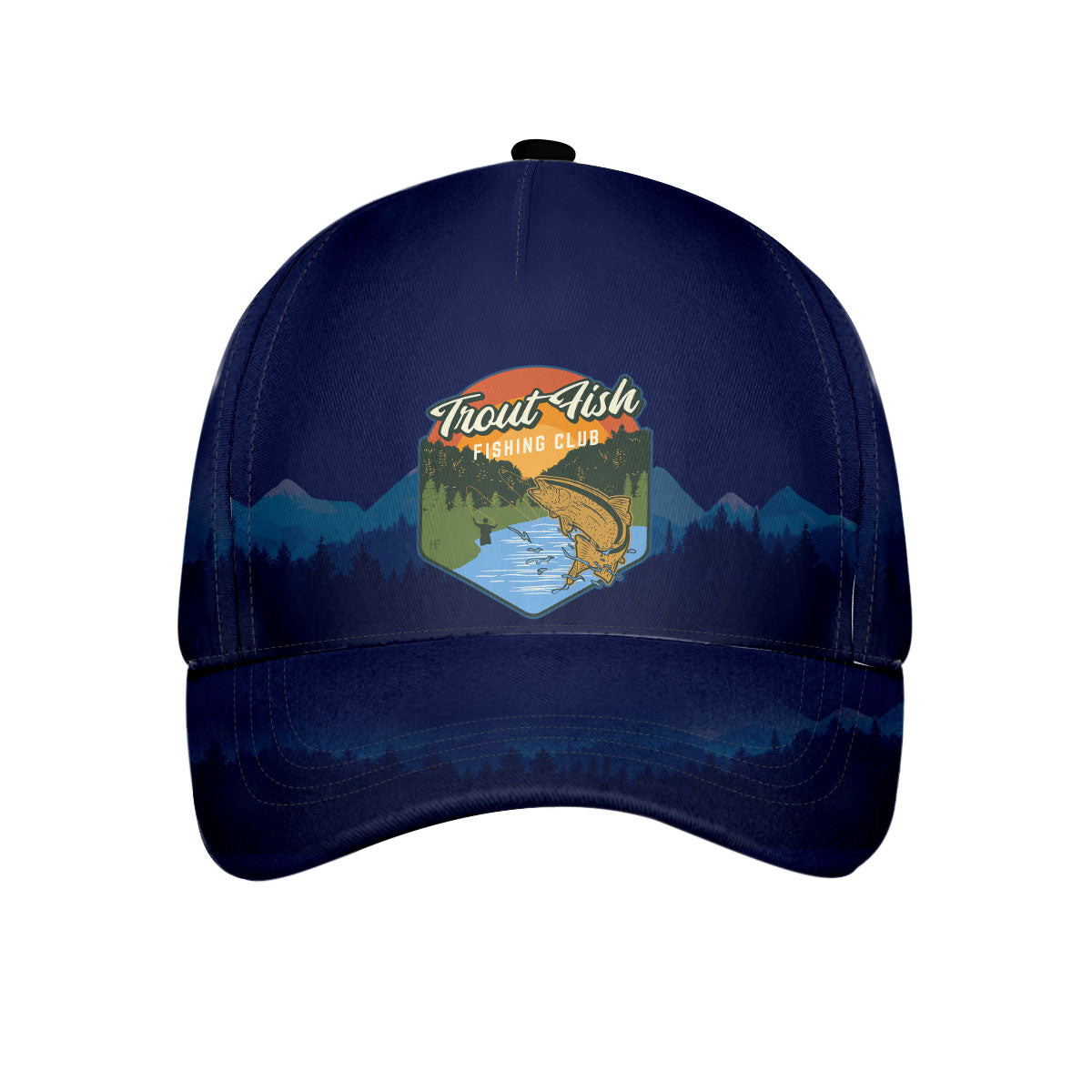 Trout Fish Fishing Club Cap