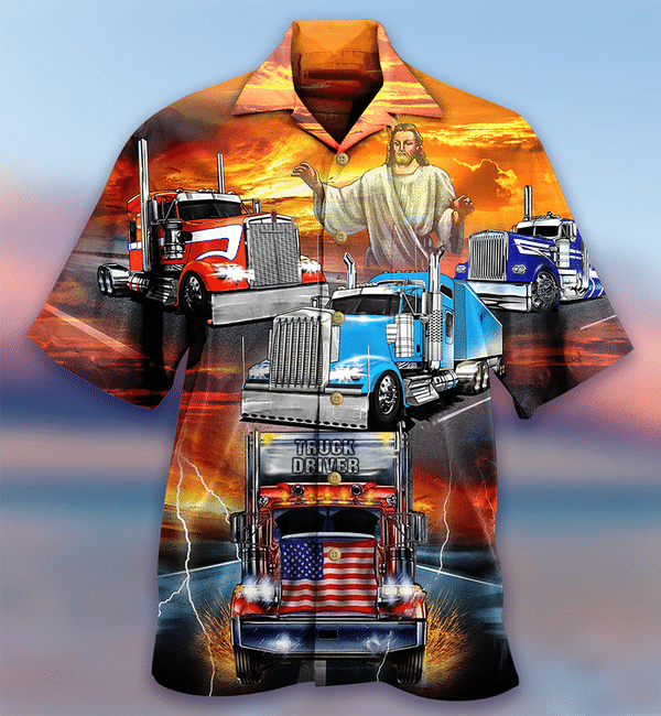 Truck Driver Jesus Bless Limited Edition - Hawaiian Shirt - Hawaiian Shirt For Men