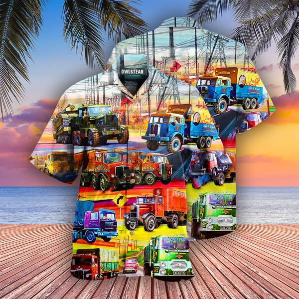 Truck Driver Life Is A Journey Enjoy The Ride Edition - Hawaiian Shirt - Hawaiian Shirt For Men