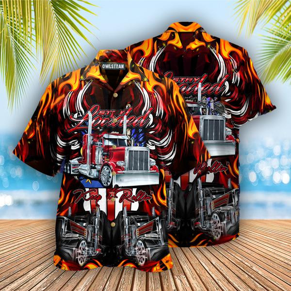 Truck Keep On Rolling Truckers Edition - Hawaiian Shirt - Hawaiian Shirt For Men