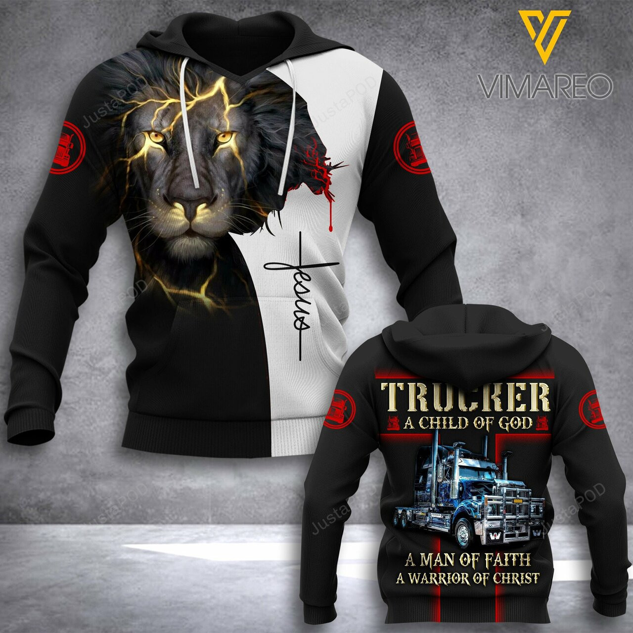 Trucker 3d All Over Print Hoodie