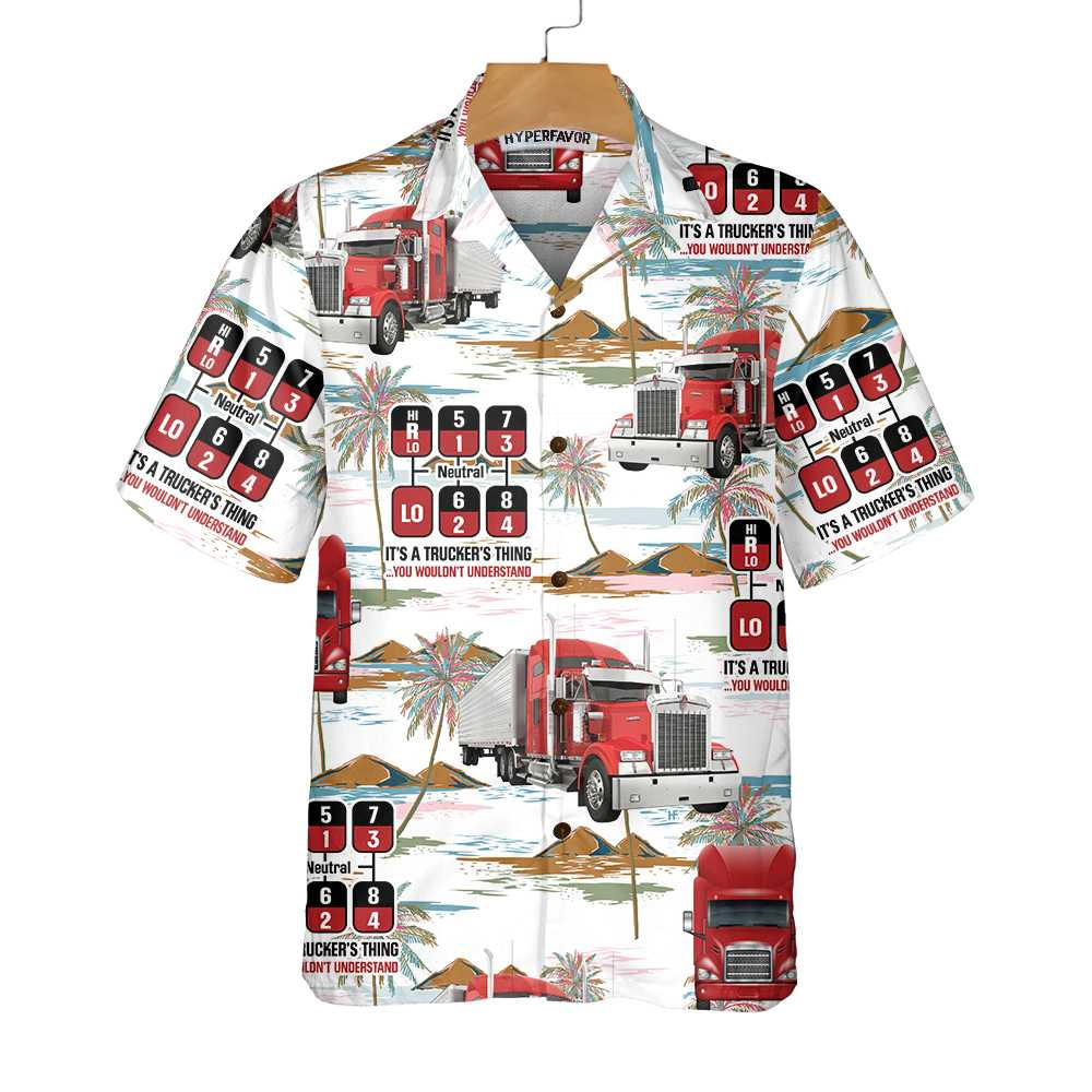 Trucker Hawaiian Shirt Tropical Trucker Shirt For Men