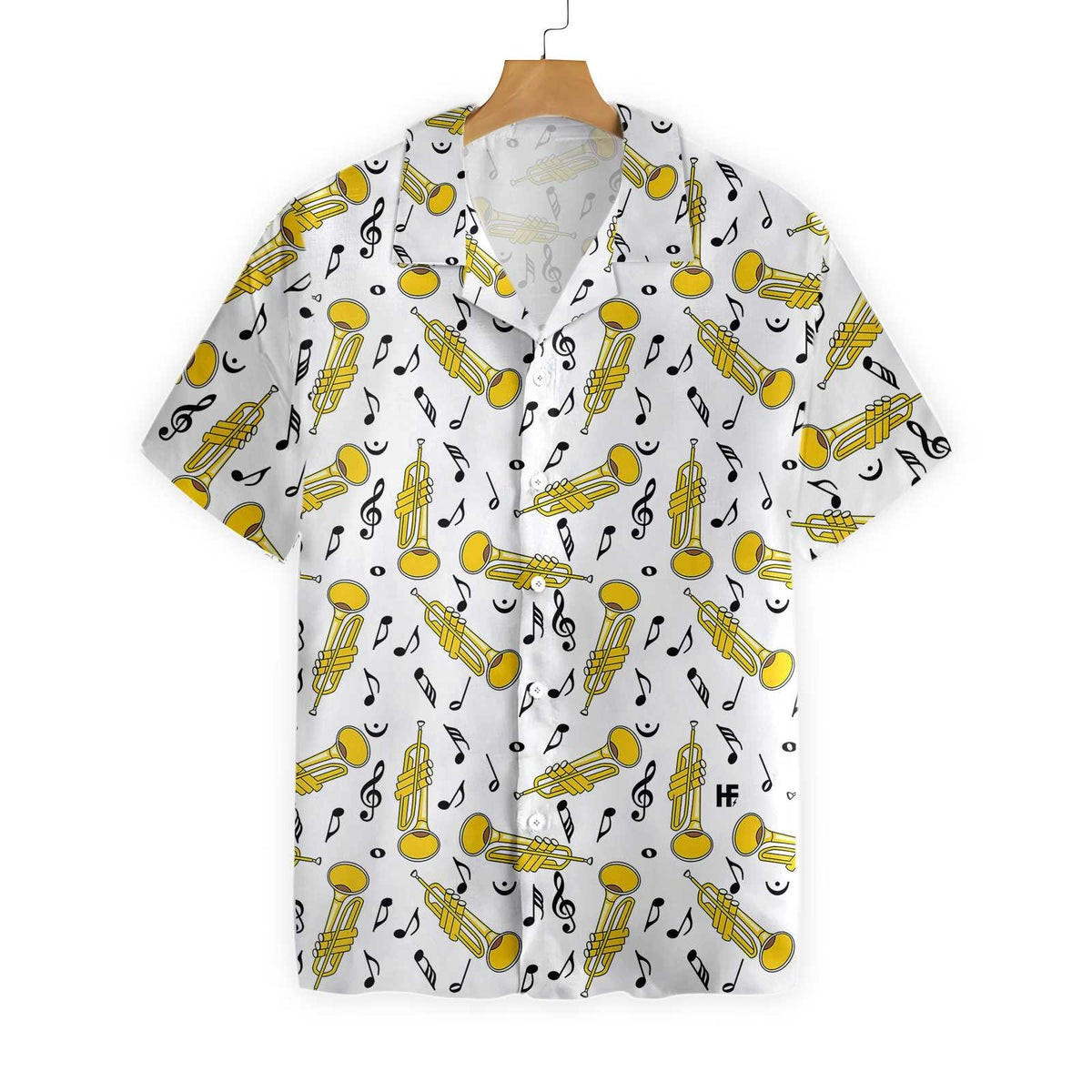 Trumpet Seamless Pattern Shirt For Men Hawaiian Shirt