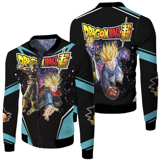 Trunks Super Saiyan Rage Dragonball Super Fleece Bomber Jacket