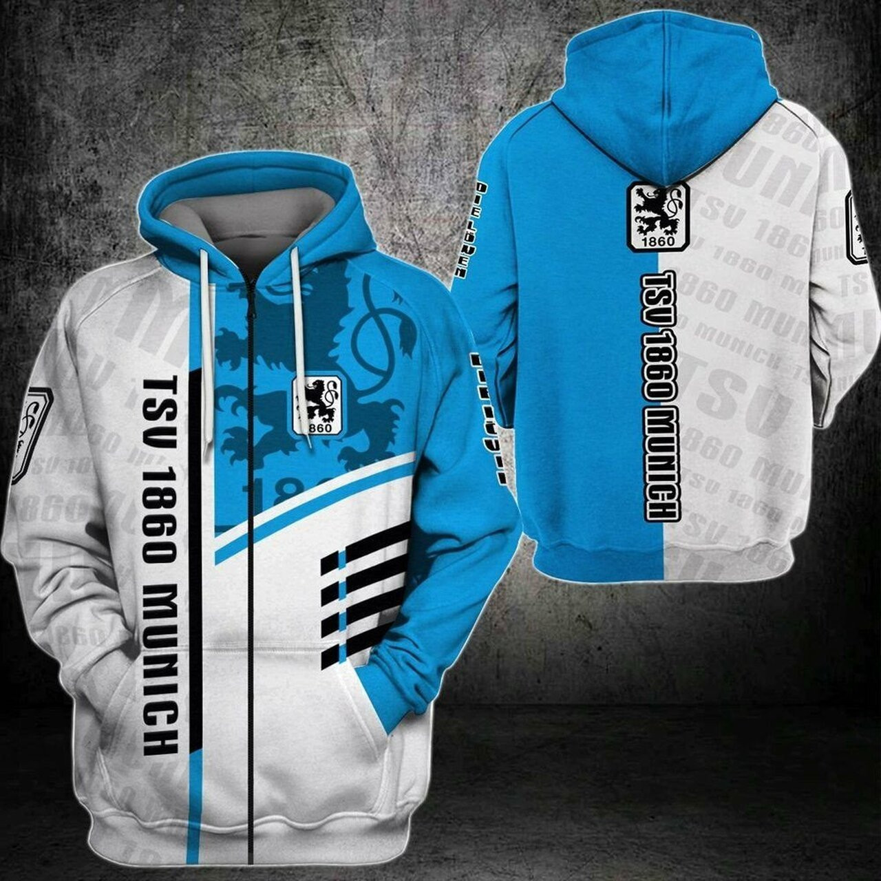 Tsv 1860 Munich 3d All Over Print Hoodie