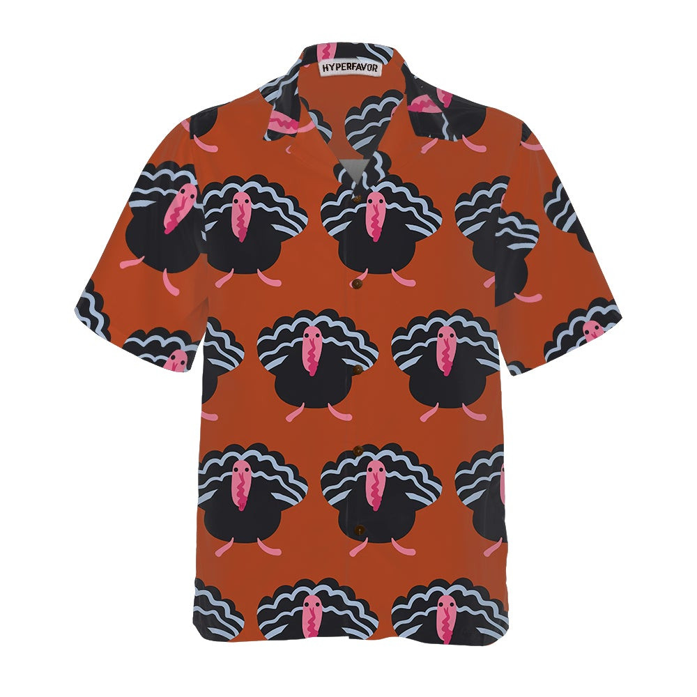 Turkey Farm Thanksgiving Hawaiian Shirt For Men Turkey Hawaiian Shirt Best Gift For Thanksgiving