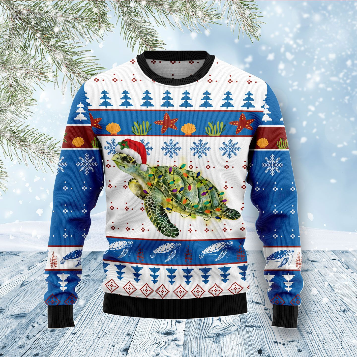 Turtle Xmas Ugly Christmas Sweater Ugly Sweater For Men Women