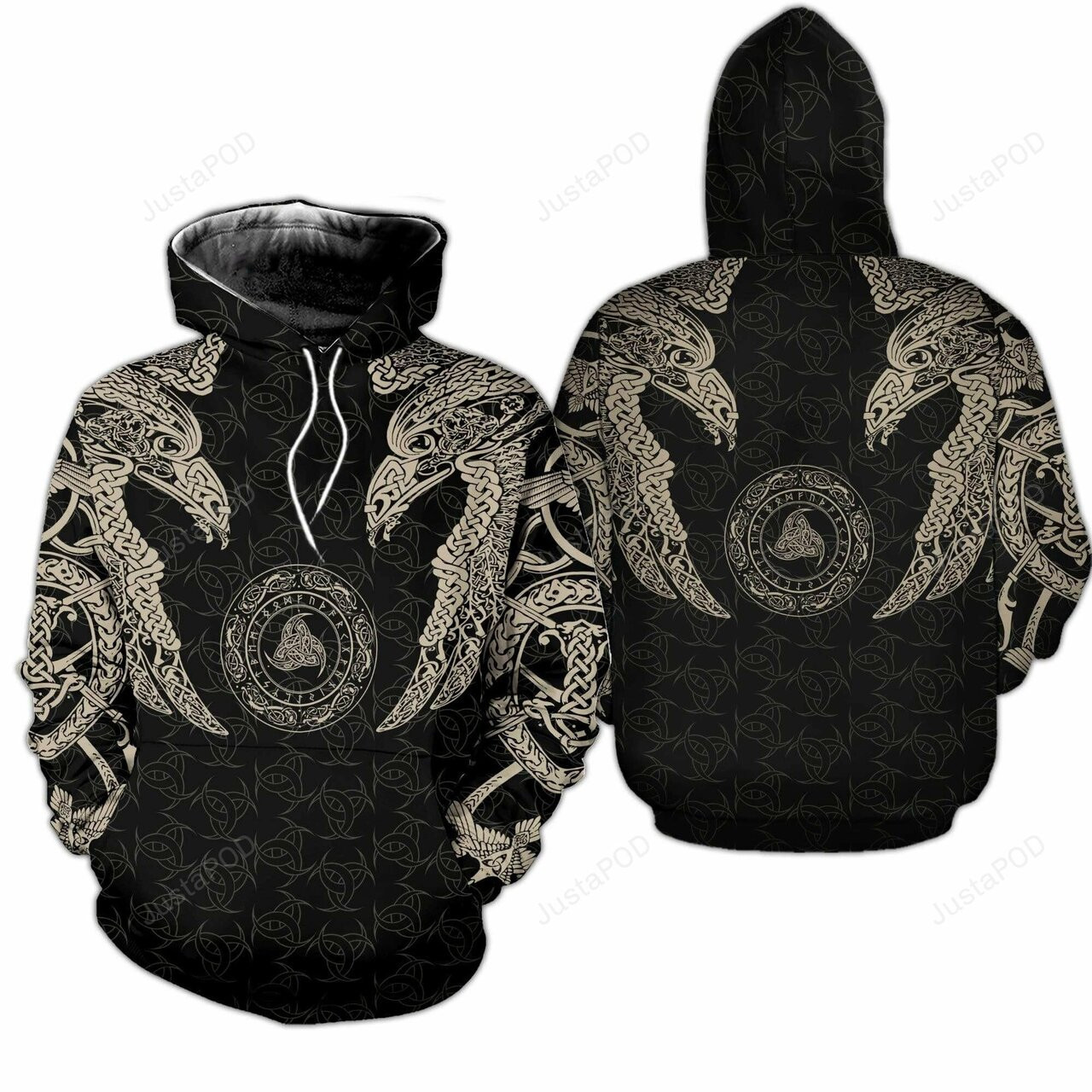 Two Raven Of Odin 3d All Print Hoodie