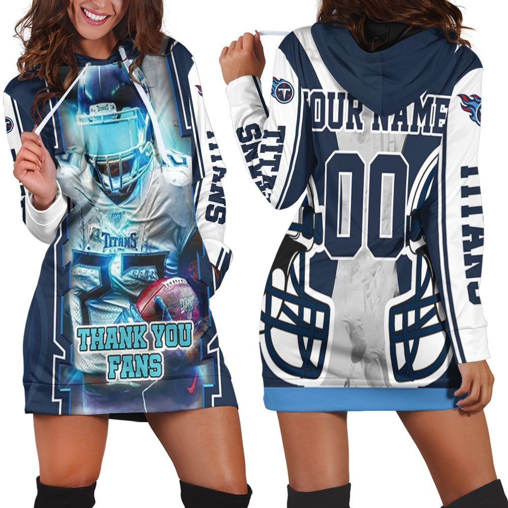 Tye Smith 23 Tennessee Titans Super Bowl 2021 Thank You Fans Personalized Hoodie Dress Sweater Dress Sweatshirt Dress