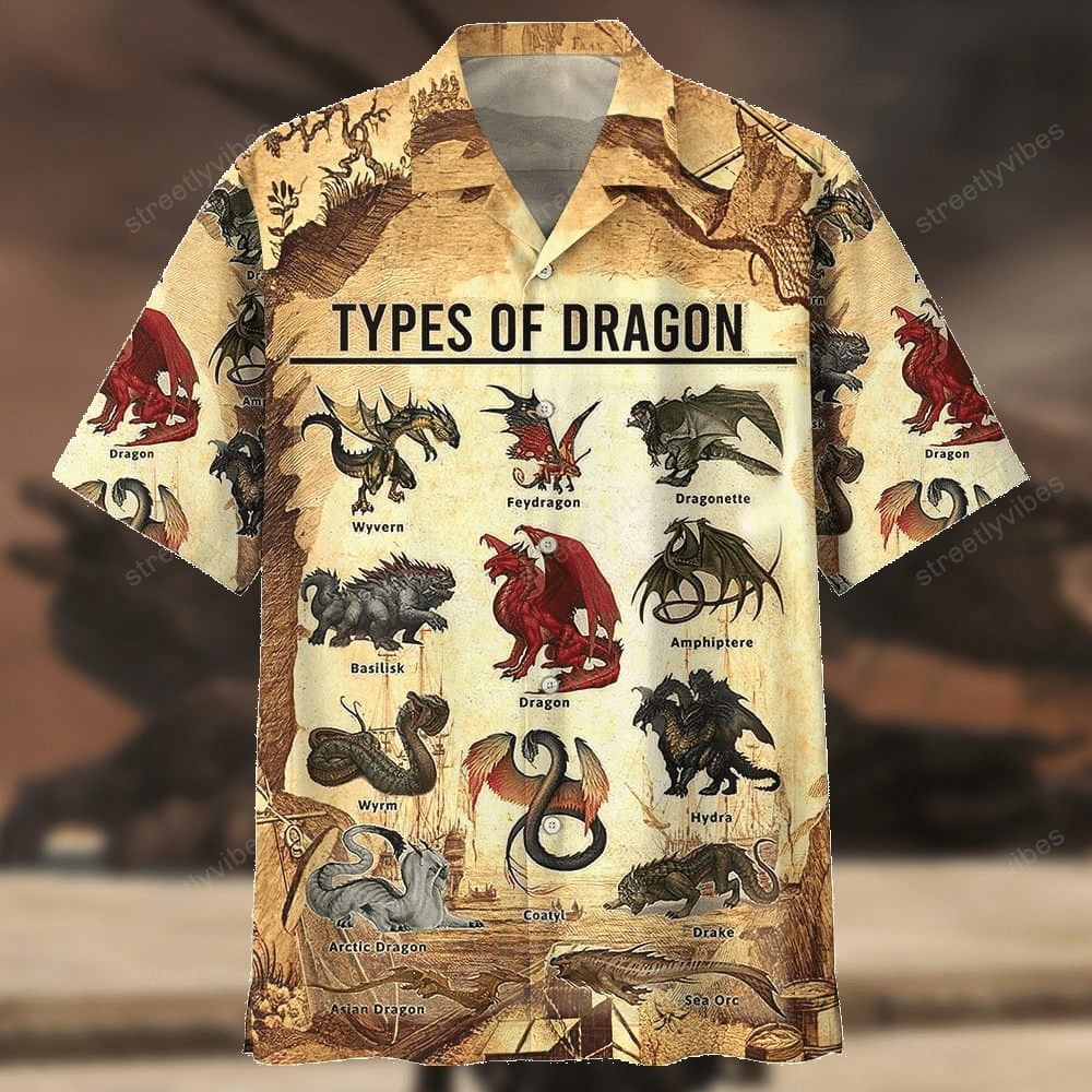 Types Of Dragon Hawaiian Shirt Hawaiian Shirt For Men, Hawaiian Shirt For Women, Aloha Shirt