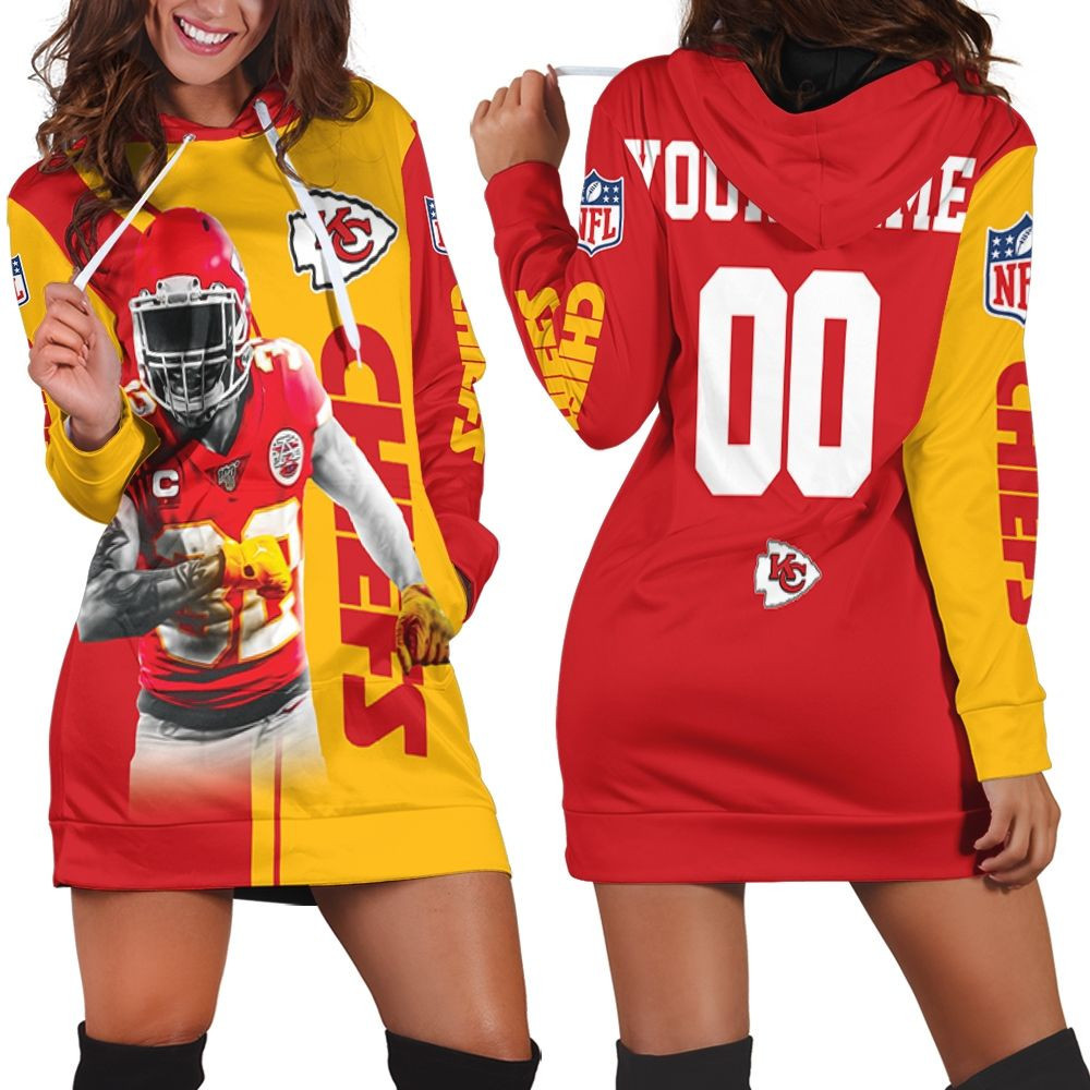 Tyrann Mathieu 30 Kansas City Chiefs Afc West Champions Super Bowl 2021 Personalized Hoodie Dress Sweater Dress Sweatshirt Dress