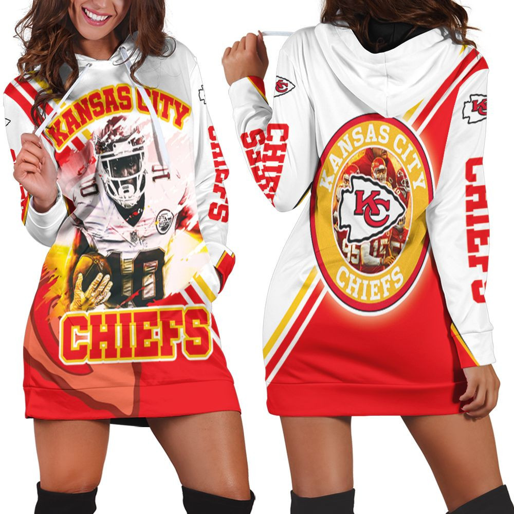 Tyreek Hill 10 Kansas City Chiefsfor Fans Hoodie Dress Sweater Dress Sweatshirt Dress