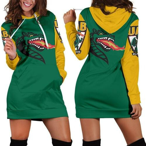 Uab Blazers Hoodie Dress Sweater Dress Sweatshirt Dress 3d All Over Print For Women Hoodie