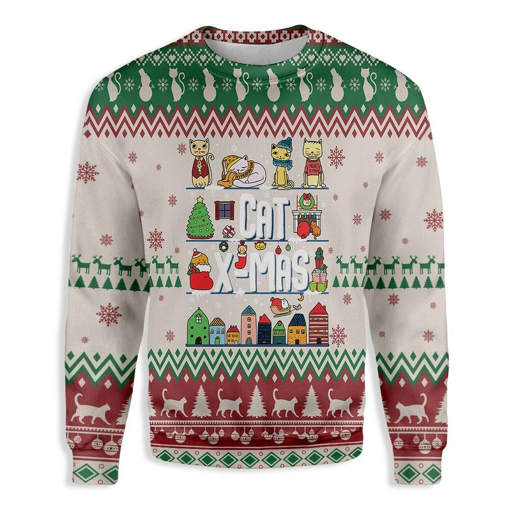 Ugly Christmas Cat Ugly Christmas Sweater Ugly Sweater For Men Women