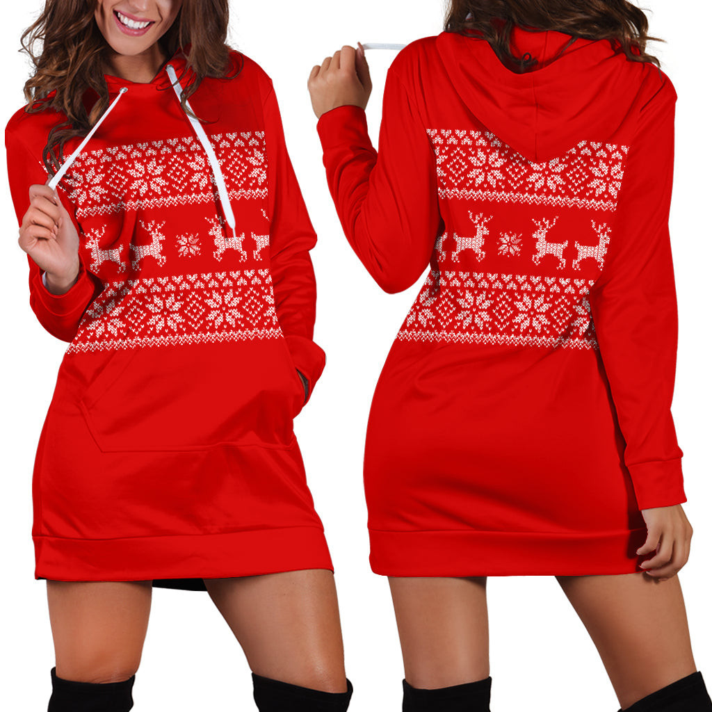 Ugly Christmas Hoodie Dress 3d All Over Print For Women Hoodie