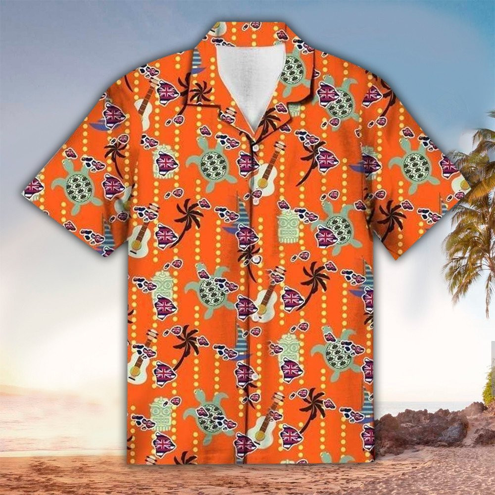 Ukulele Shirt Ukulele Hawaiian Shirt For Ukulele Lovers Summer Aloha Shirt