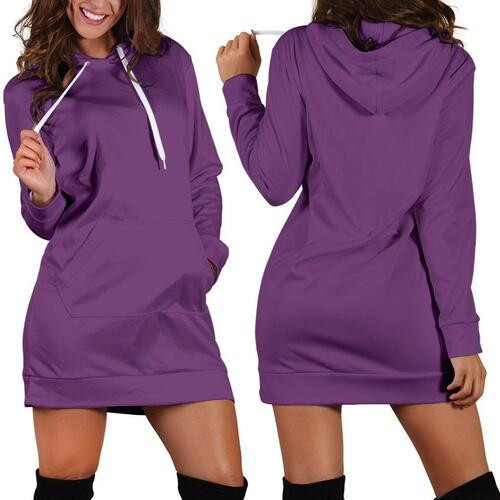 Ultra Violet Hoodie Dress Sweater Dress Sweatshirt Dress 3d All Over Print For Women Hoodie