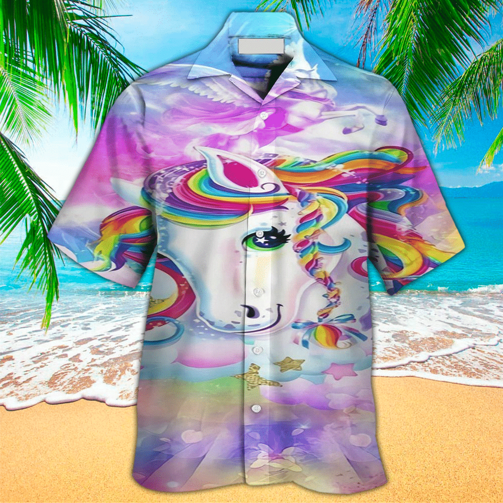 Unicorn Aloha Shirt Perfect Hawaiian Shirt For Unicorn Lover Shirt For Men and Women