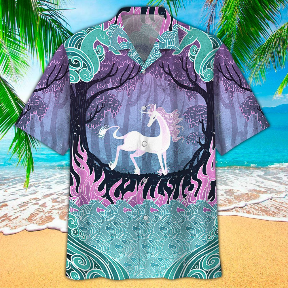 Unicorn Hawaiian Shirt Perfect Unicorn Clothing Shirt For Men and Women