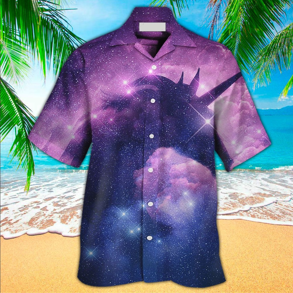 Unicorn Hawaiian Shirt Unicorn Button Up Shirt For Men and Women