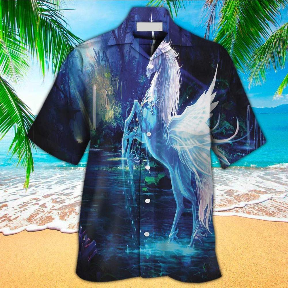 Unicorn Hawaiian Shirt Unicorn Button Up Shirt For Men and Women