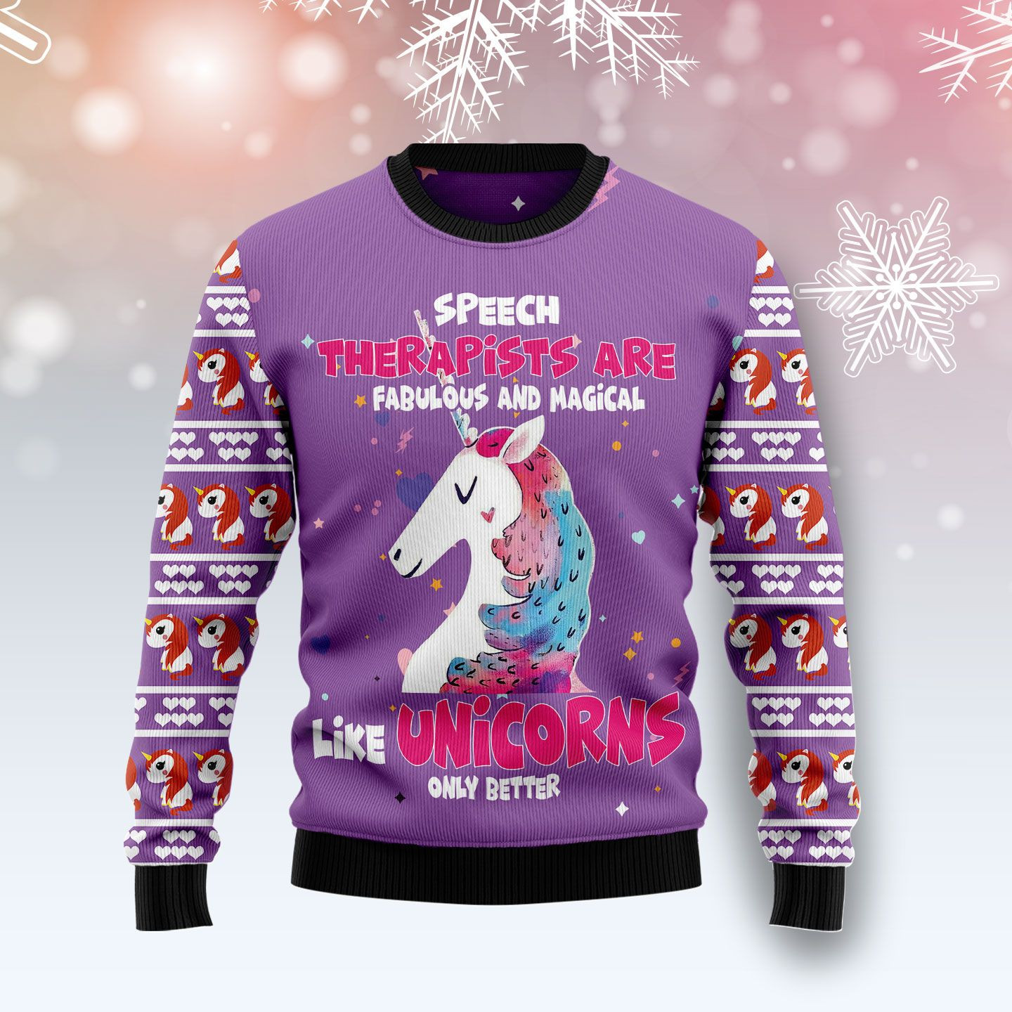 Unicorn Magical Ugly Christmas Sweater Ugly Sweater For Men Women