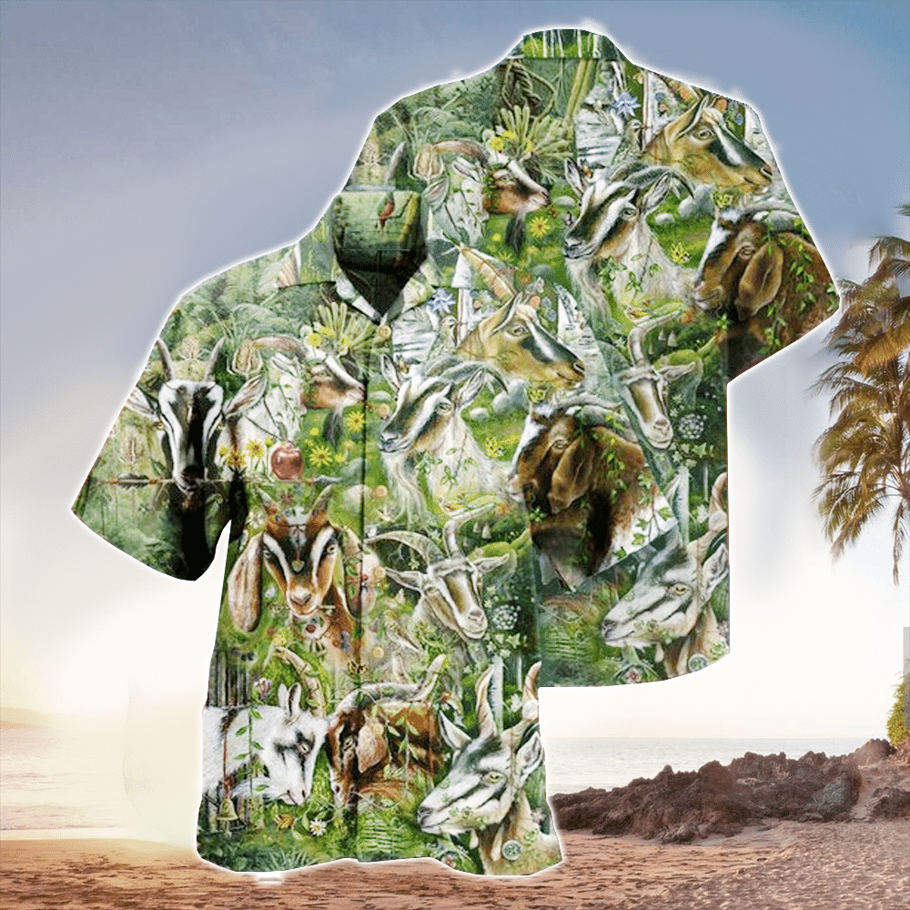 Unisex Goat Hawaiian Shirt for Men and Women