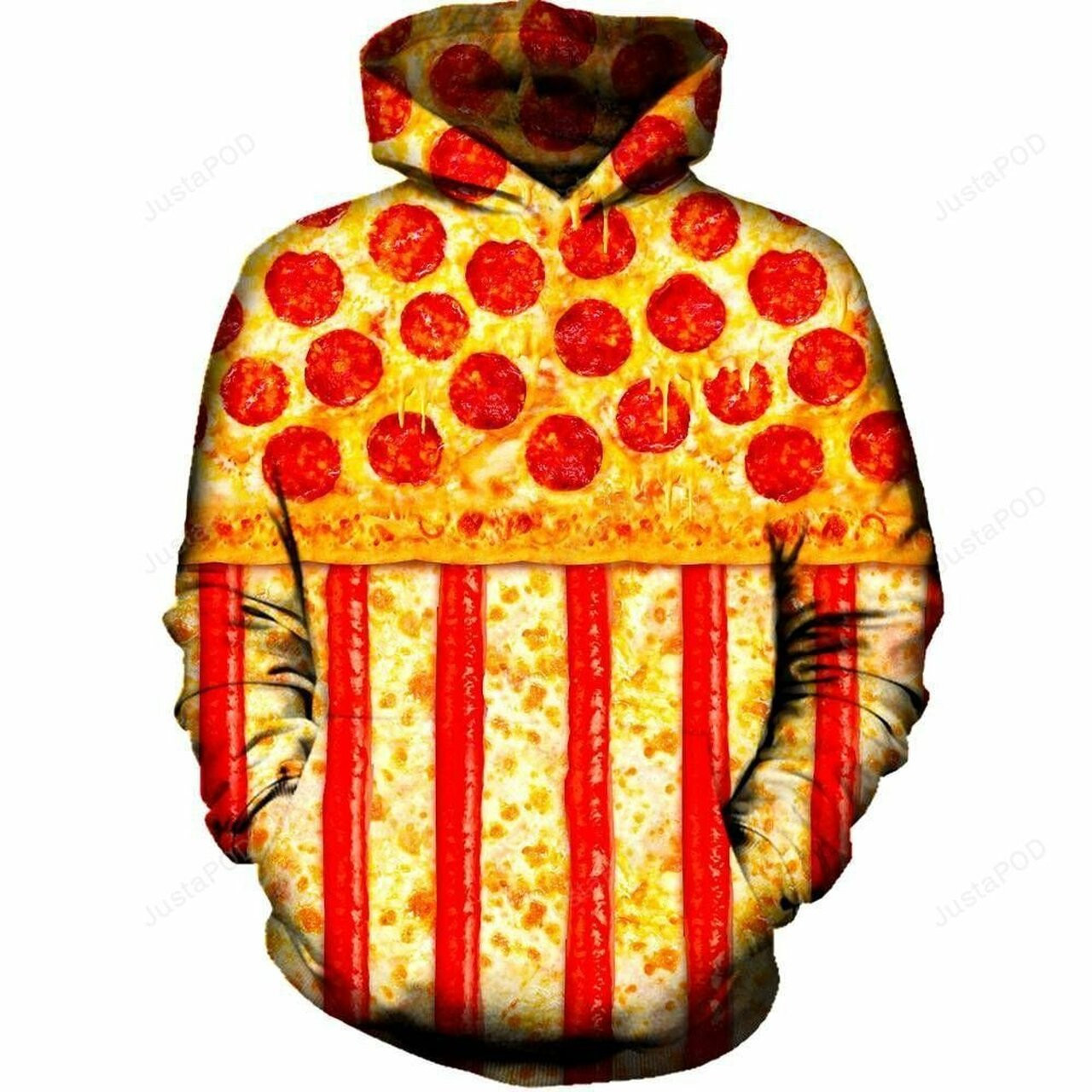 United States Pizza 3d All Over Printed Hoodie