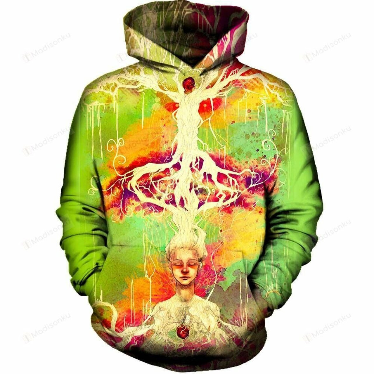 Unity Of Life 3d All Over Printed Hoodie