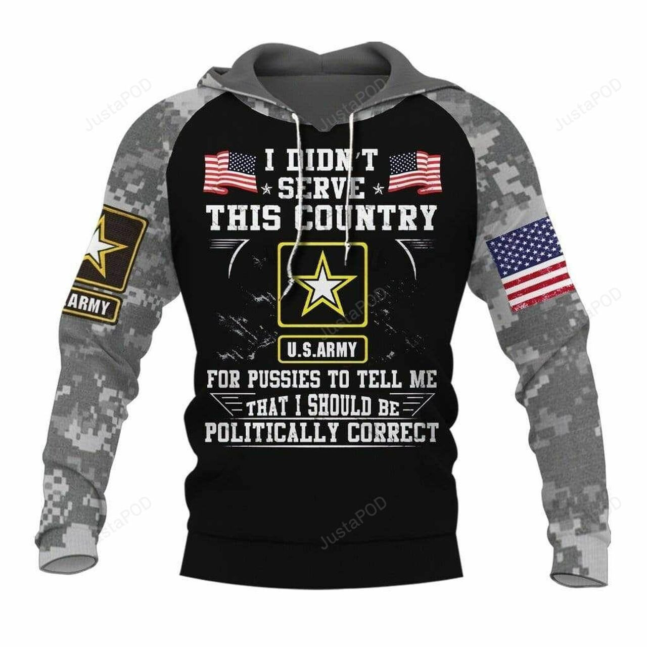 Us Army 3d All Over Print Hoodie