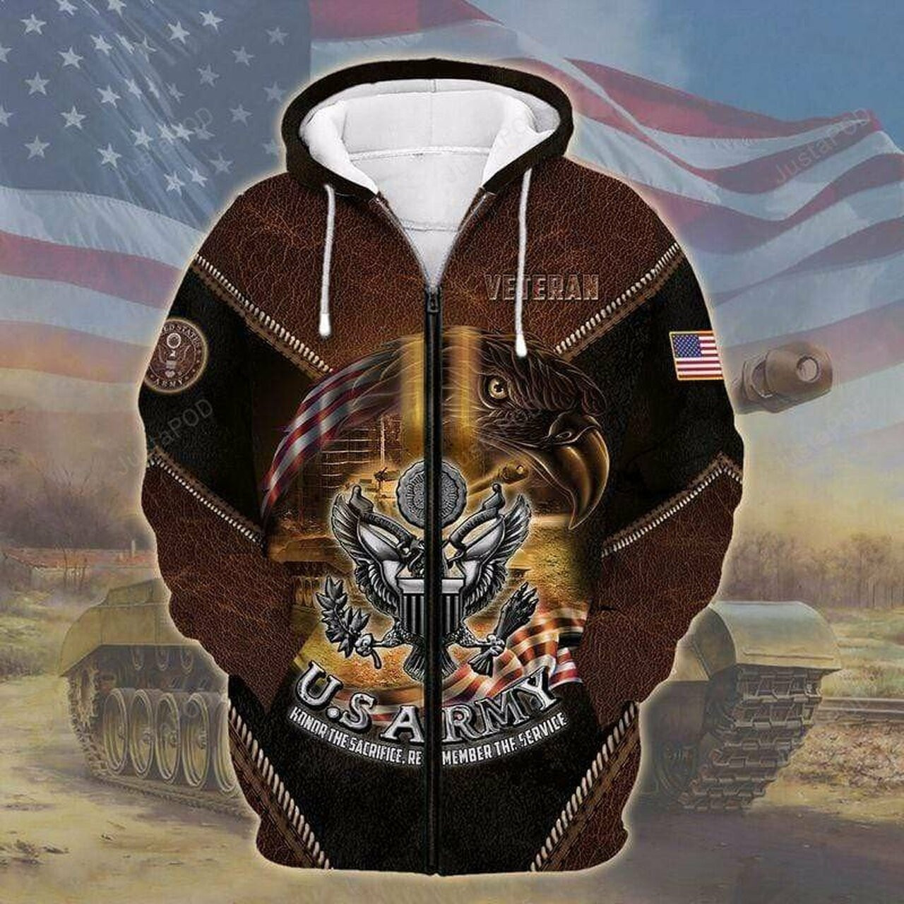 Us Army Veteran Honor The Sacrifice 3d All Print Hoodie