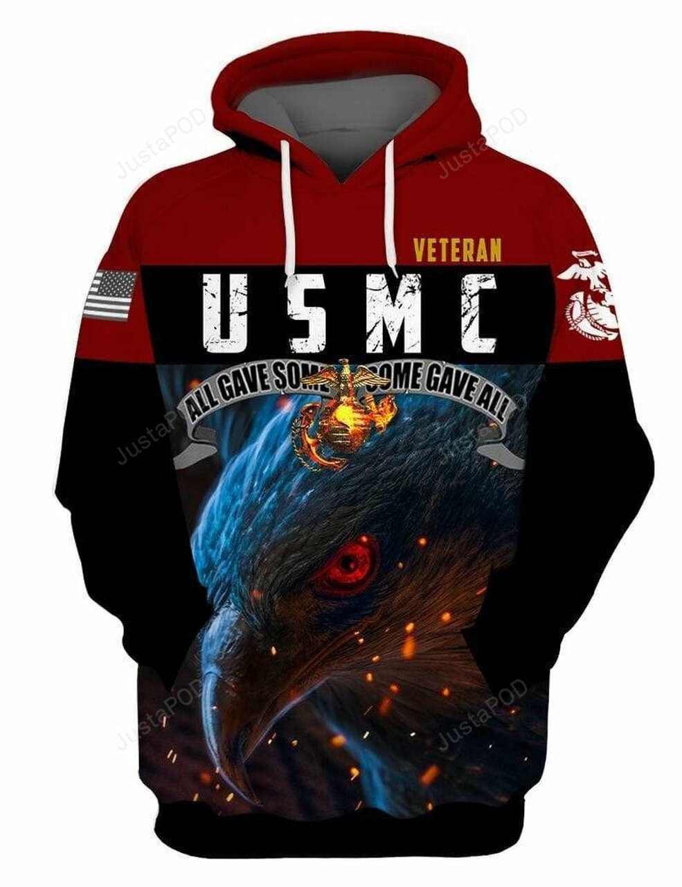 Us Marine Corps All Gave Some Eagle 3d All Print Hoodie